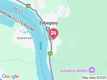 Börzsöny Kapuja Vendégház Zebegény a térképen