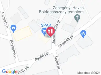 Füstölgő Sarok BBQ Zebegény a térképen