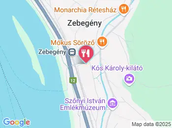 Galéria Cukrászda Zebegény a térképen