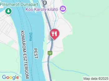 Hotel Hubertus étterme Zebegény a térképen