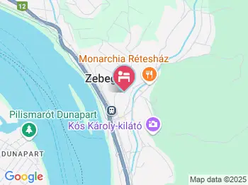 Hotel Hubertus Zebegény a térképen