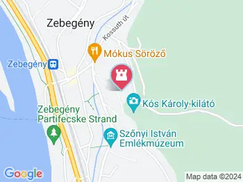 Kálvária-kápolna Zebegény a térképen