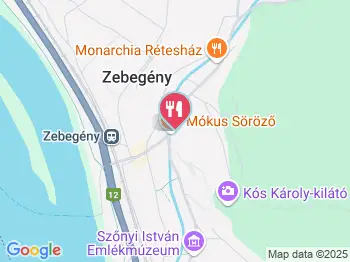 Mókus Söröző Zebegény a térképen