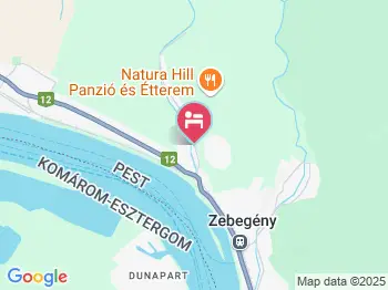 Naptanya Zebegény a térképen