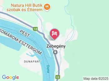 Tátika Vendégház Zebegény a térképen