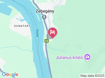 Varagya Vendégház Zebegény a térképen