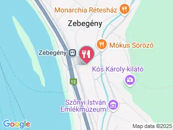 Vasparipa Falatozó Zebegény a térképen