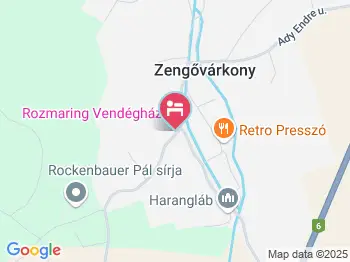 Rózsa Porta Zengővárkony a térképen