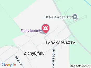 Zichy-kastély Zichyújfalu a térképen