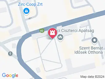 Bazilika Zirc a térképen