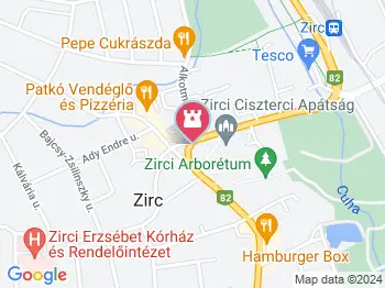 Ciszterci Látogatóközpont Zirc a térképen