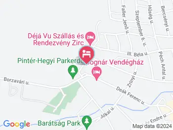 Déjá Vu Szállás Zirc a térképen