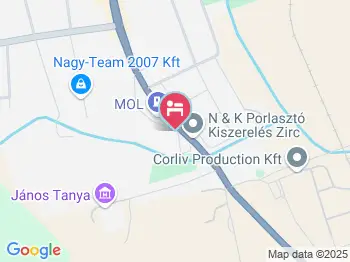 Dusán Háza Zirc a térképen