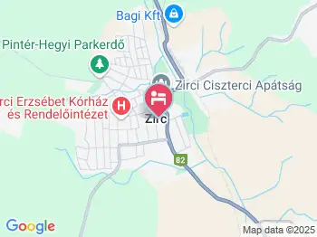 Horváth Kert Vendégház Zirc a térképen