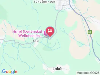 Hotel Szarvaskút Zirc a térképen