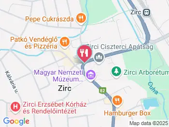 Monostor Cukrászda Zirc a térképen