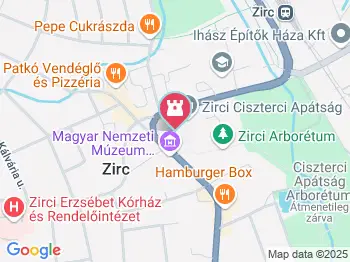 MTM Bakonyi Természettudományi Múzeuma Zirc a térképen