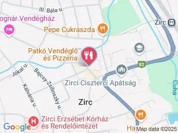 Patkó Vendéglő & Pizzéria Zirc a térképen