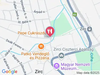 Pepe Cukrászda Zirc a térképen