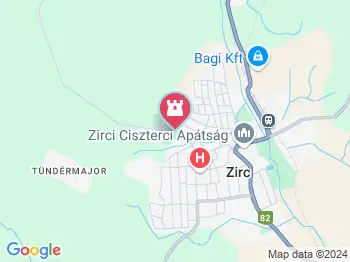 Pintér-hegyi Parkerdő Zirc a térképen