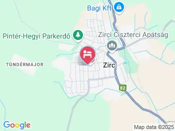 Rézkakas Fogadó Zirc a térképen