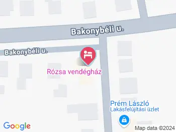 Rózsa Vendégház Zirc a térképen