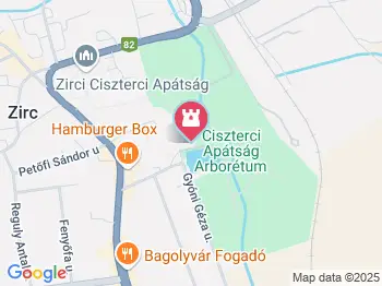 Zirci Arborétum Zirc a térképen