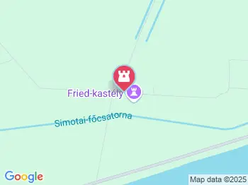 Fried-kastély Zsadány a térképen