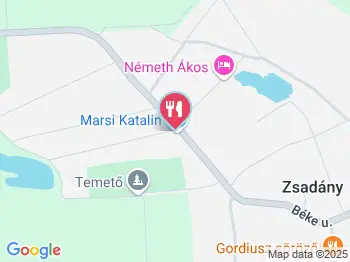 Liliom Presszó Zsadány a térképen