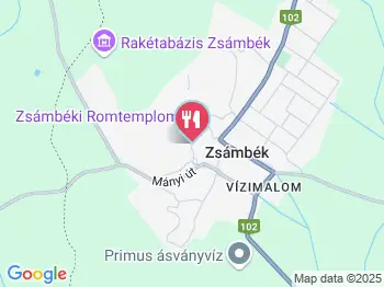 Hegyalja Vendéglő Panzió Zsámbék a térképen