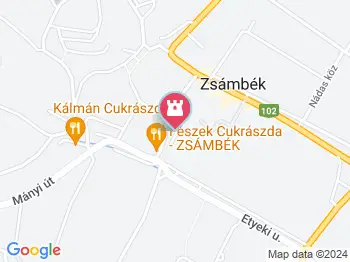 Honfoglalási emlékmű Zsámbék a térképen