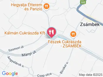 Kálmán Cukrászda Zsámbék a térképen