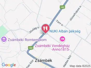 Nuki Pékség Zsámbék a térképen