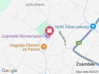 Szovjet hősi emlékmű Zsámbék a térképen