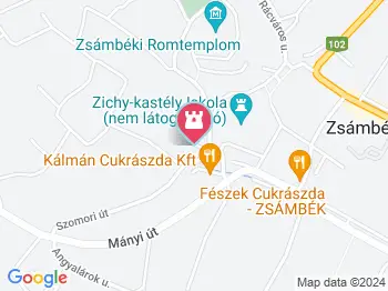 Zsámbéki Lourdes-i barlang Zsámbék a térképen