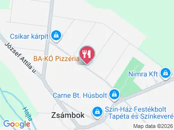 BA-KÓ Pizzéria Zsámbok a térképen