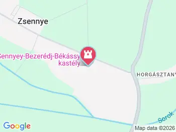 Sennyey-Bezerédj-Békássy kastély Zsennye a térképen