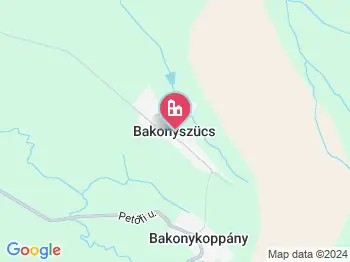 Bakonyszücs a térképen