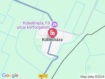 Kübekháza a térképen