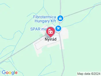 Nyirád a térképen