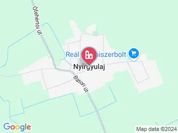 Nyírgyulaj a térképen