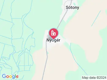 Nyőgér a térképen