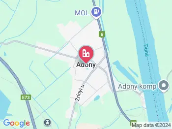 Adony a térképen