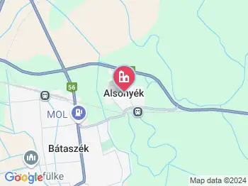Alsónyék a térképen
