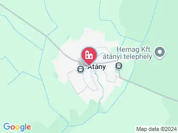 Átány a térképen