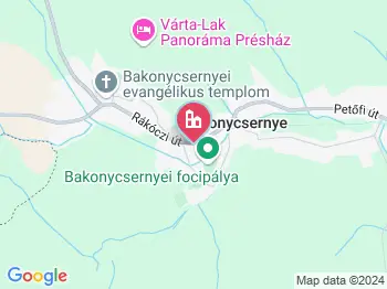 Bakonycsernye a térképen