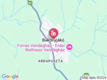 Bakonyjákó a térképen
