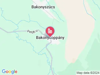 Bakonykoppány a térképen