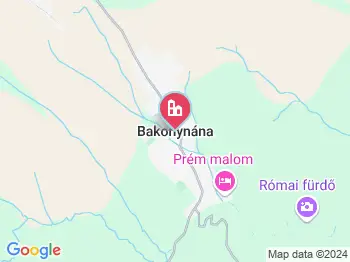 Bakonynána a térképen