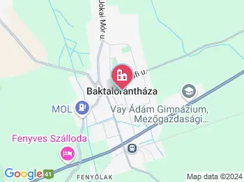 Baktalórántháza a térképen